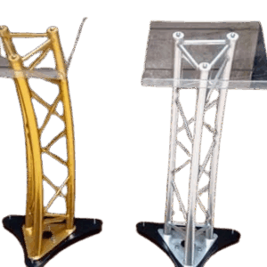 Premium Golden Podium – Elegant Design for Conferences & Events