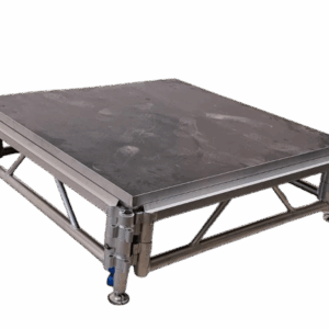 Premium aluminum stage Height 0.3 to 0.5m, size 1.22m by 1.22m